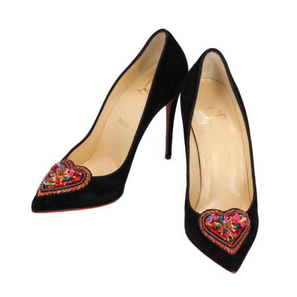 クリスチャンルブタン　37 ヒール C.Louboutin クリスチャン・ルブタン/スエードヒールパンプス
