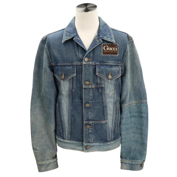 GUCCI　デニムジャケット GUCCI（グッチ） グッチ/パッチワークデニム トラッカージャケット