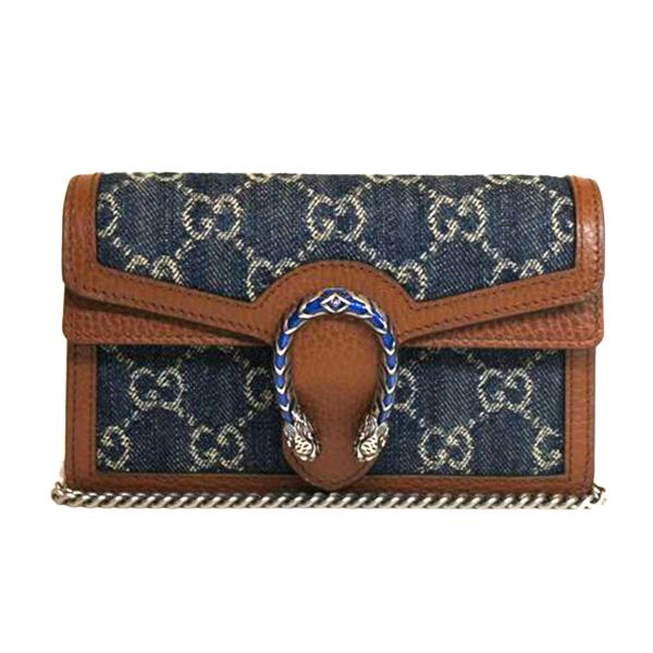 GUCCI（グッチ） グッチ/ディオニュソスGGデニムチェーンショルダー