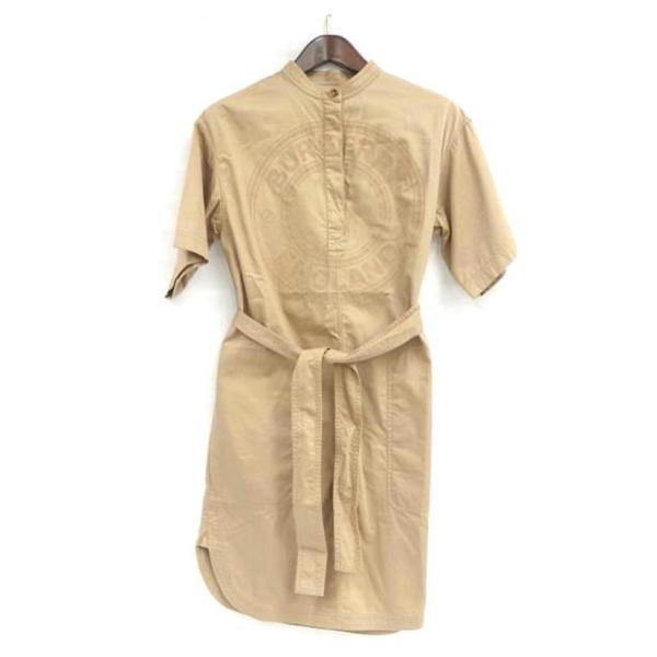 BURBERRY ワンピース BURBERRY BLUE LABEL ボーダー ワンピース フード 刺繍38 - メルカリ