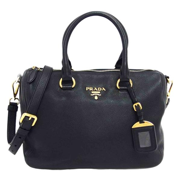 PRADA プラダ ソフトレザー ハンドバッグ/レザー2WAYショルダー