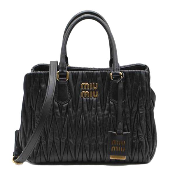 miu miu（ミュウミュウ） ミュウミュウ/マテラッセスモール2wayレザー