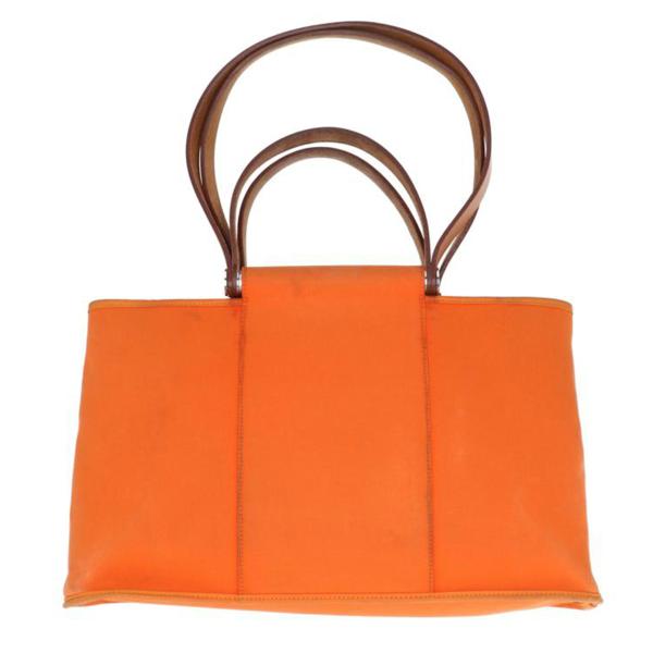 【正規品】HERMES エルメス カバックPM トワルオフィシエ エルメス カバックPM トワルオフィシエ オレンジ シルバー金具 T