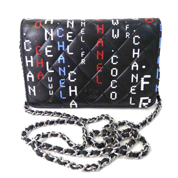 CHANEL シャネル/マトラッセチェーンウォレットショルダーバッグ/タイポグラフィ/ラムスキン/236*****/シャネル/Aランク/84【中古】 CHANEL（シャネル） シャネル/マトラッセチェーンウォレットショルダー