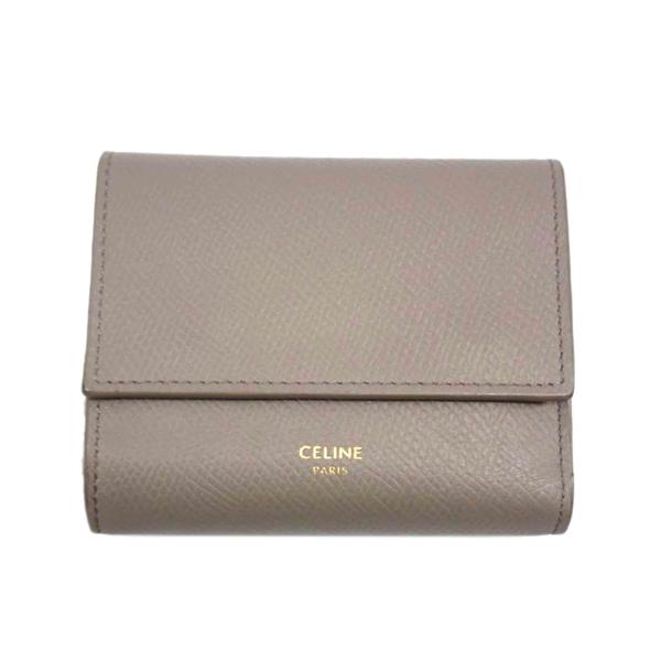 CELINE/レザーコンパクトウォレット/Bランク/62【中古】 CELINE（セリーヌ） CELINE/レザーコンパクトウォレット/Bランク/62