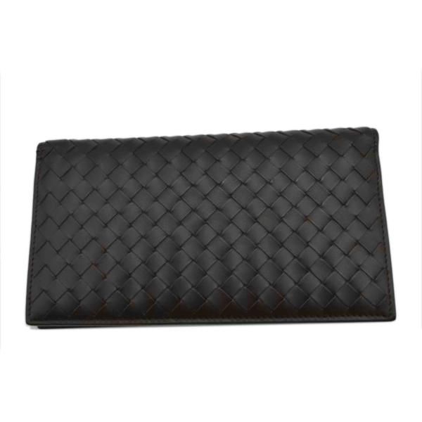 BOTTEGA VENETA(ボッテガヴェネタ) 長財布 イントレチャート ブラウン レザー BOTTEGA VENETA】ボッテガヴェネタ『イントレチャート ジップ