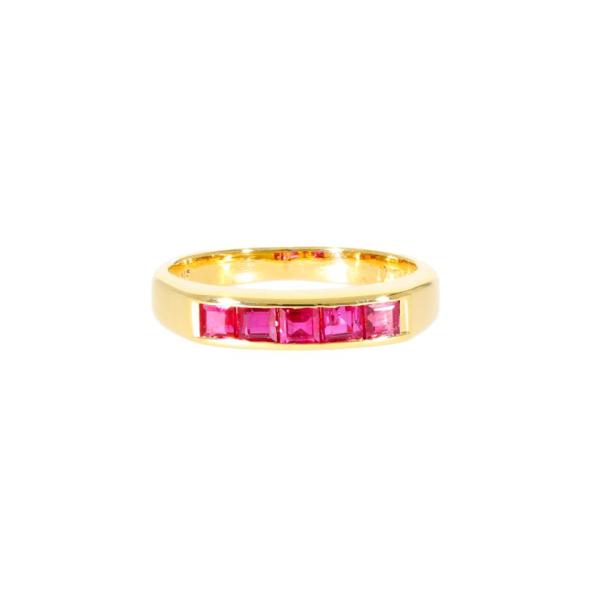 k18ルビーリング K18ルビーリング0.66ct/Aランク/76【中古】 : ワンダーレックス