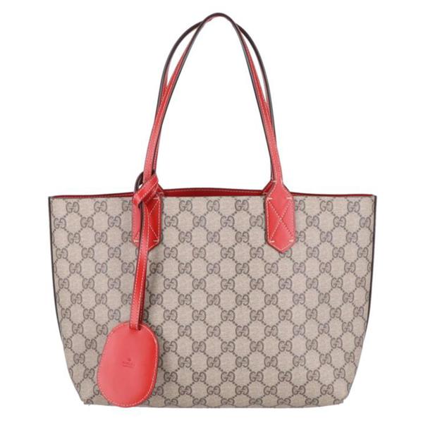 GUCCI グッチ/GGスプリーム リバーシブルトート/372613/502***/Aランク  