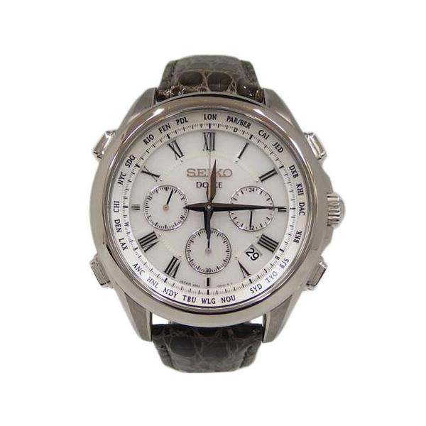 SEIKO セイコー/ドルチェ/クロノグラフ/電波ソーラー/8B92-0AJ0/250***/ABランク/82【中古】 SEIKO（セイコー） セイコー/ドルチェ/クロノグラフ/電波ソーラー/8B92