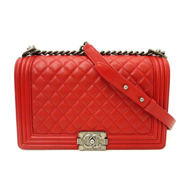 CHANEL シャネル/ボーイシャネルチェーンショルダー/レッド/204*****/Aランク/69【中古】 CHANEL（シャネル） シャネル/ボーイシャネルチェーンショルダー