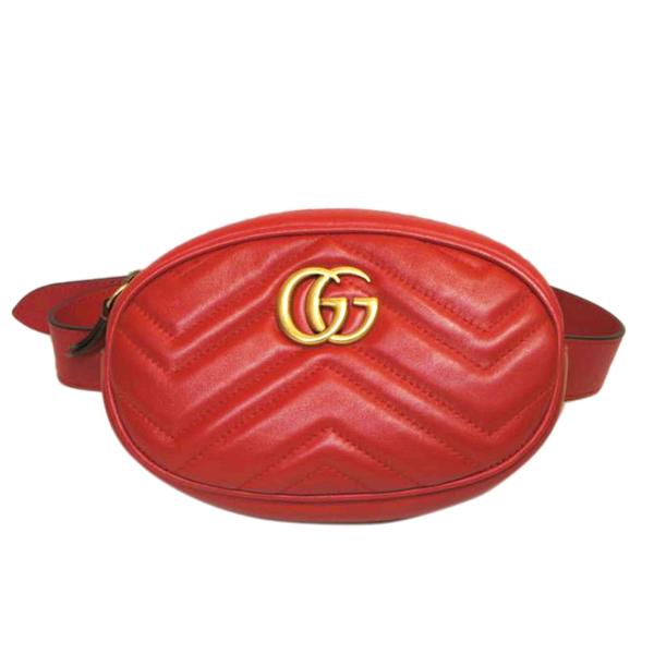 【希少モデル・美品】グッチ☆ウエストバッグ マーモント キルティング スエード GUCCI（グッチ） グッチ/GGマーモントキルティングウェストバッグ