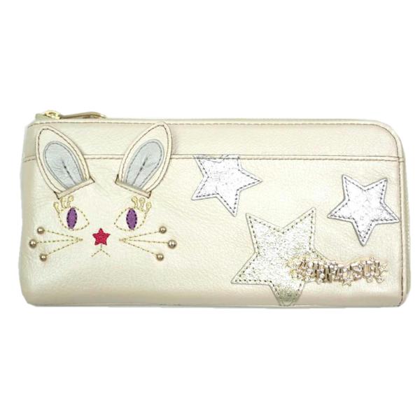 ANNA SUI アナスイ/マイミミL字ファスナー長財布/316640/ABランク/62【中古】 ANNA SUI（アナスイ） アナスイ/マイミミL字ファスナー長財布/316640