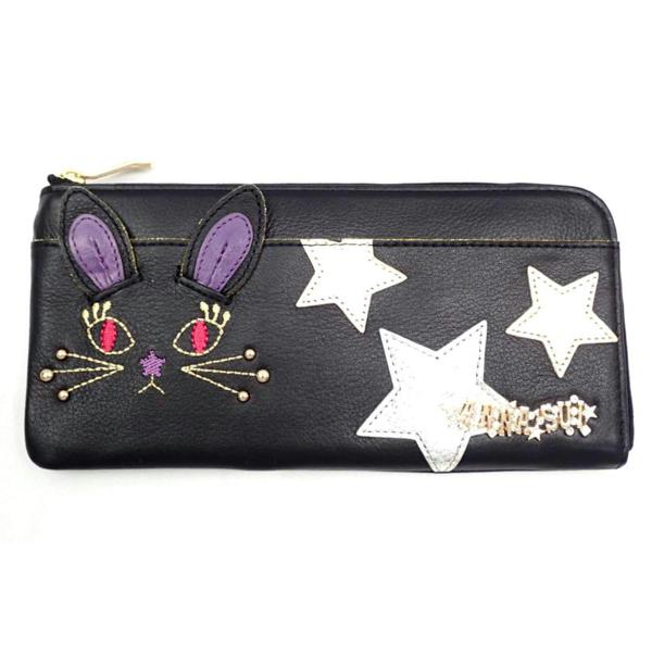 ANNA SUI アナスイ/マイミミL字ファスナー長財布/316640/ABランク/62【中古】 ANNA SUI（アナスイ） アナスイ/マイミミL字ファスナー長財布/316640