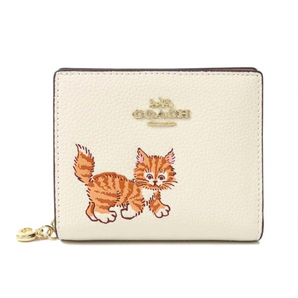 COACH コーチ/レザーキャットプリント 二つ折り財布/CC472/コーチ/A