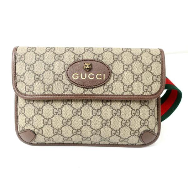 GUCCI グッチ/GGスプリーム ベルトバッグ ボディバッグ 斜め掛け