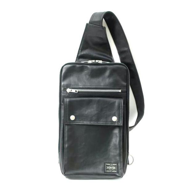 PORTER ポーター/PORTER ワンショルダーバッグ/Aランク/65【中古】 PORTER ポーター/スリングショルダー 斜め掛け ボディバッグ ブラック
