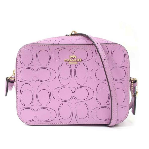 COACH コーチ/ラグジュアリー パフォレイテッド シグネチャーレザーショルダーバッグ ライトパープル/2403/Aランク/65【中古】 COACH（コーチ） コーチ/ラグジュアリー パフォレイテッド