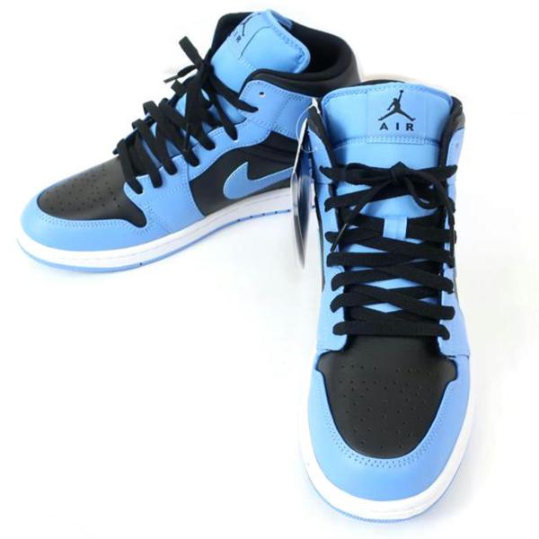 NIKE ナイキ/AIR JORDAN 1 MID ユニバーシティー ブルー/ブラック−ホワイト/DQ8426-401/SAランク/65【中古】