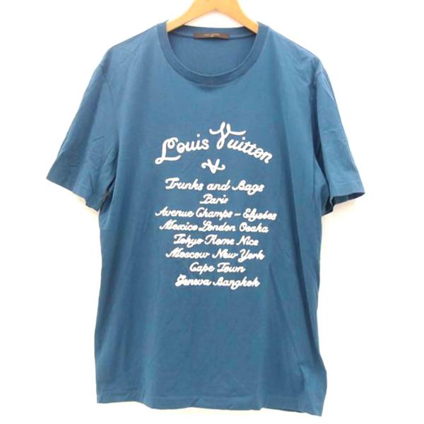 LOUIS VUITTON ルイ・ヴィトン/フロントロゴ刺繍エンブロイダリークルーネック半袖Tシャツ/RM151M H7Y02WJEZ/XL/ルイ・ヴィトン/Aランク/69【中古】 LV ルイ・ヴィトン/フロントロゴ刺繍エンブロイダリークルーネック半袖