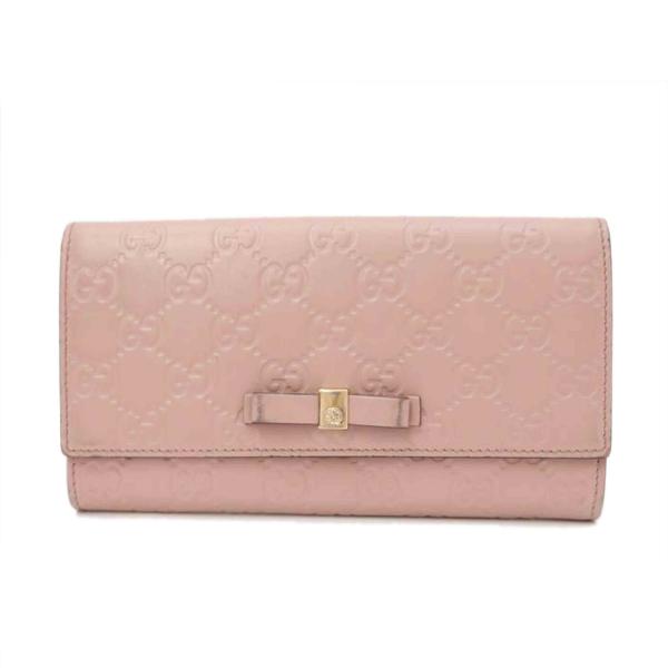 GUCCI GUCCI/グッチシマ二つ折り長財布/ピンク/388679/206*/AB