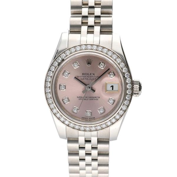 ROLEX ロレックス/デイトジャスト/10P&ベゼルダイヤ/ランダム番/自動巻キ/179384G/872*****/Aランク/81【中古】 ROLEX（ロレックス） ロレックス/デイトジャスト/10P&ベゼルダイヤ