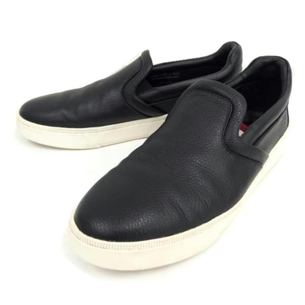 Bally ブラックレザー スリッポン