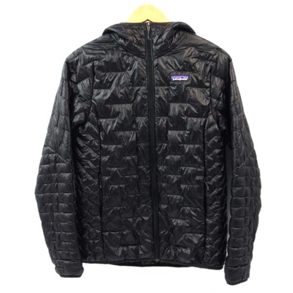 patagonia/マイクロパフフーディー ブラック サイズS /STY84040/Ｓ