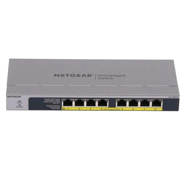 NETGEAR ネットギア/ネットワークハブ/GS108PP-100AJS/76C132DE00673/Bランク/84【中古】 NETGEAR ネットギア/ネットワークハブ/GS108PP-100AJS