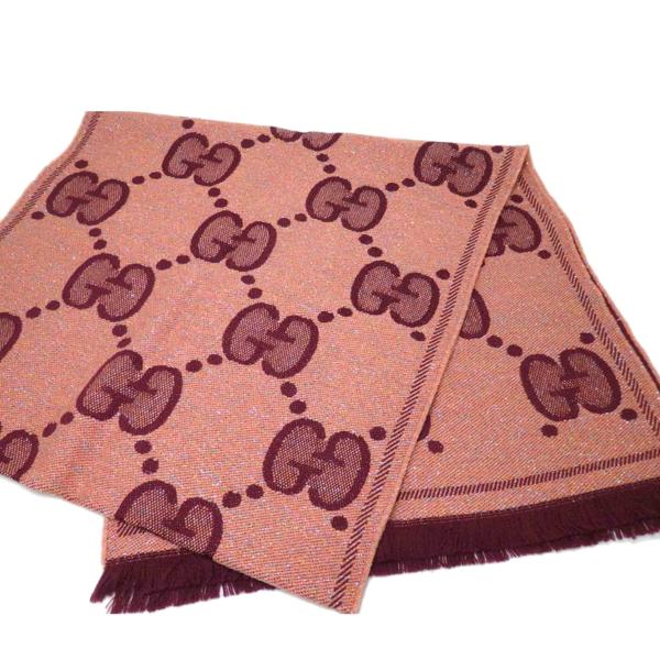 GUCCI（グッチ） グッチ/GG柄/ラメジャガード/マフラー/ストール