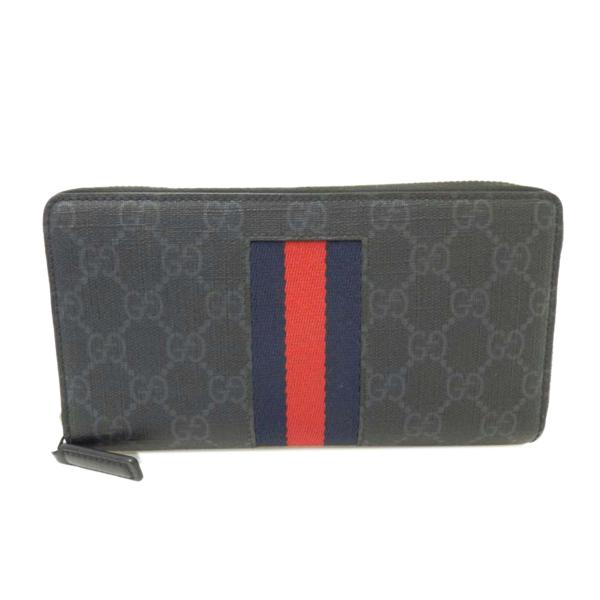 美品‼️ グッチ　GUCCI 長財布　GGスプリーム　ラウンドファスナー GGキャンバス グッチ 財布 GUCCI ラウンドファスナー長財布