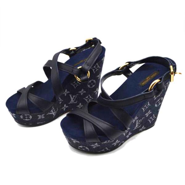 最終値下げ　新品　LOUIS VUITTON ブルー サンダル 楽天市場】【中古】LOUIS VUITTON | ルイ・ヴィトン サンダル