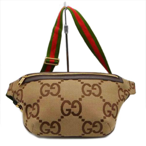 GUCCI グッチ/ジャンボGGキャンバスシェリーラインボディバッグ