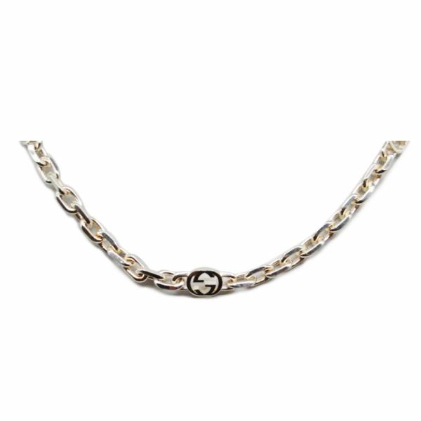 GUCCI グッチ/インターロッキングGチェーンネックレスシルバー