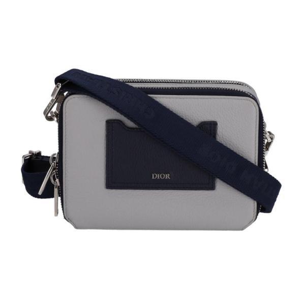 Dior ディオール/カーフレザ-ダブルジップショルダーポーチ/2PUBC120GBC/ブランドバック/ABランク/91【中古】 Diorディオール/カーフレザ-ダブルジップショルダーポーチ/2PUBC120GBC