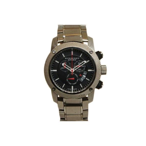 BURBERRY 時計 Burberry The City Black Dial Black Steel Strap Watch for Men