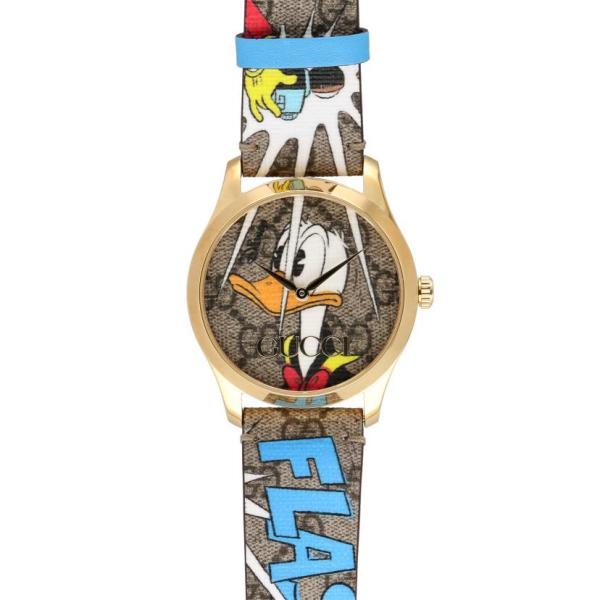 GUCCI グッチ YA1264167 ドナルドダイヤル レザー/GF クオーツ ユニセックス腕時計 wonderrex-ec_9264930134834