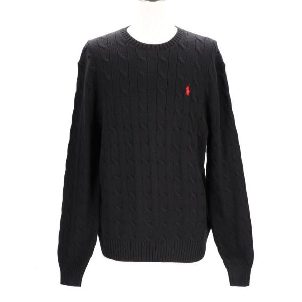 RALPH LAUREN ラルフローレン/ケーブルニットコットンセーター  
