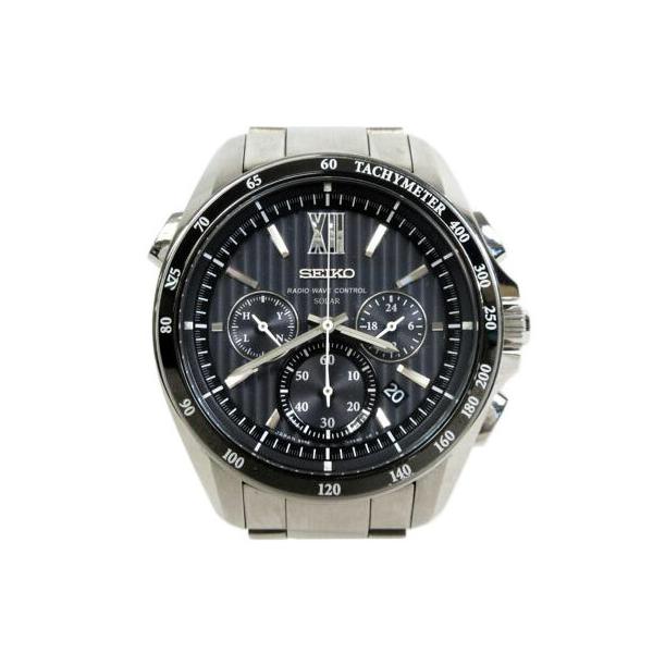 SEIKO ブライツ ソーラー ラジオウエーブ クロノグラフ ブラック 8B82 SEIKOセイコー/ブライツメンズクロノグラフソーラー電波/8B82-OALO/3N0