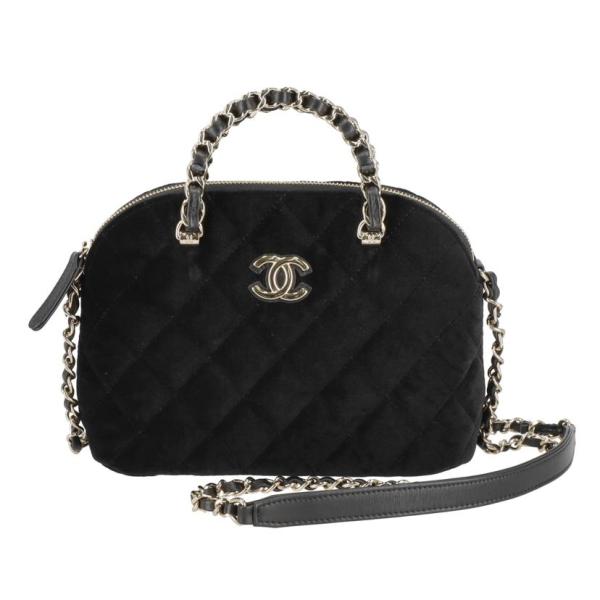 CHANEL シャネル/ベルベット チェーンクラッチバッグ/T76*****/SAランク/70【中古】 CHANEL（シャネル） シャネル/ベルベット チェーンクラッチバッグ/T76