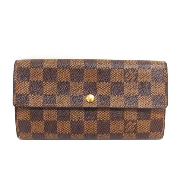 LOUIS VUITTON ルイ・ヴィトン/ポルトフォイユ・サラ旧型/ダミエ/エベヌ/N61734/CA1***/Bランク/85【中古】 wonderrex-ec_9268010485243