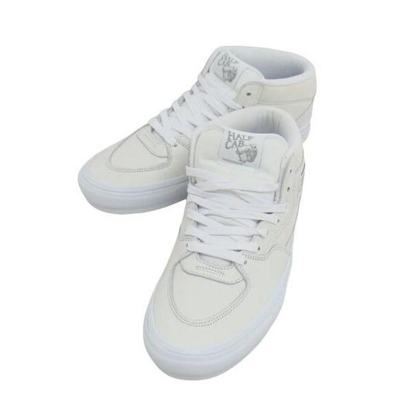 VANS バンズ/スケート/ハーフキャブ/レザースニーカー/ホワイト/508357/Aランク/04【中古】 VANS（ヴァンズ） バンズ/スケート/ハーフキャブ/レザースニーカー