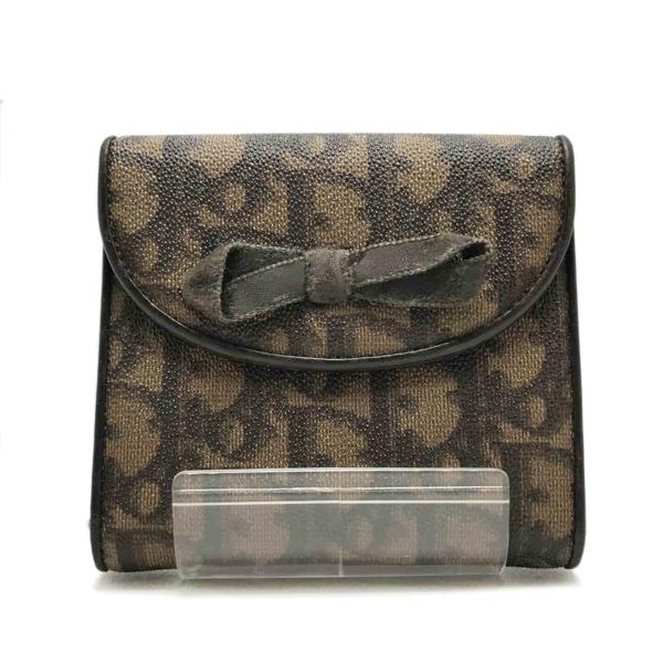 Dior ディオール/トロッター PVC二つ折り財布/02-LU-0055/Bランク/51【中古】 Dior ディオール/トロッター PVC二つ折り財布/02-LU-0055/Bランク/51