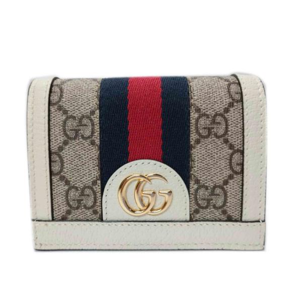 GUCCI（グッチ） グッチ/GGシェリーライン 二つ折りコンパクト財布