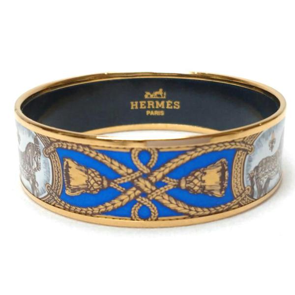 り*ご様 HERMES エルメス　エマイユ　バングル HERMES エルメス バングル エマイユPM アイボリー ステンレス
