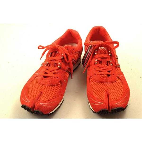 足袋ランニングシューズ ラフィート ジパング 岡本製甲 レッド 岡本製