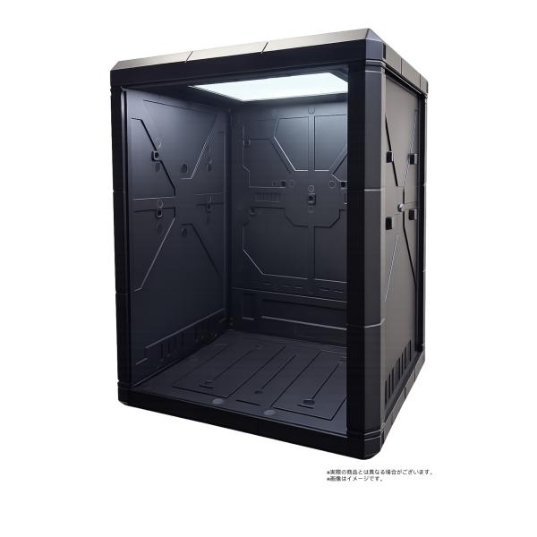 【新品】LEDドックボックス （ LED DOCK BOX）　LED付き組み立て式格納庫　コレクションケース　ディスプレイケース　［ワンダーウェイ］