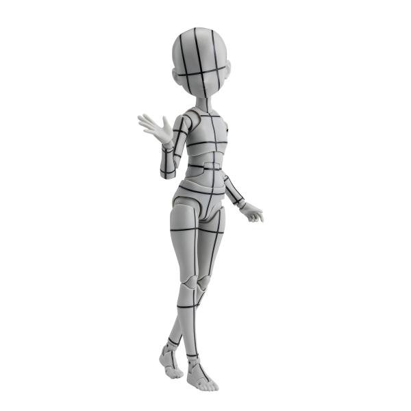 【新品】S.H.Figuarts ボディちゃん -杉森建- Edition-ワイヤーフレーム-(Gray Color Ver.)　フィギュアーツ　［バンダイ］
