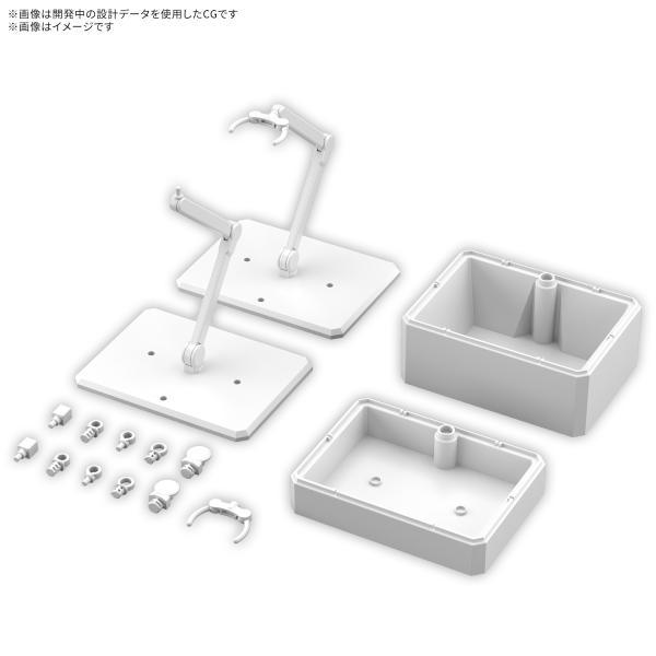 【新品】アクションベース7 & オプションボックス1 [ホワイト]　プラモデル　模型　［バンダイ］
