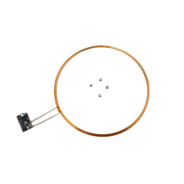 【新品】ワイヤレスLEDコイルセット　 Lサイズ　無線　非接触給電　ライト　模型　ミニチュア　フィギュア　　［ワンダーウェイ］