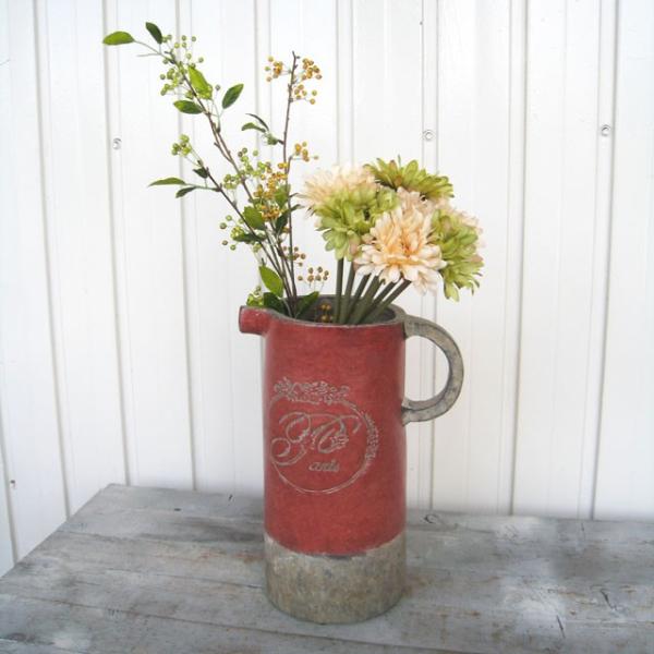 花瓶 花びん 陶器 おしゃれ フラワーベース 花器 テラコッタ 素焼き